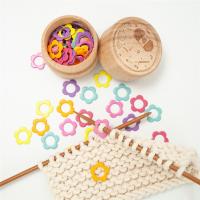 Marcadores De Costura En Forma De Flor Con Función De Bloqueo Para Tejer Y Crochet Accesorios De Costura Marcadores De Nueces De Hilo Multicolor - details 0