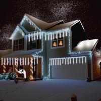 Luces De Lluvia De Meteoros Para Exteriores E Interiores Luz De Hidrantes De Hadas Cadena De Luces De Gota De Lluvia Para Halloween Navidad Y Fiestas De Vacaciones - details 1
