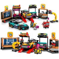 Bloques De Construcción Compatible MOC Sets City Serie Centro De Servicio Para Coches Juguetes Educativos Para Niños - details 1