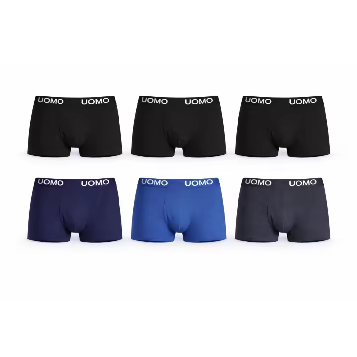 Pack 12 Boxers Hombre UOMO – Calzoncillos para Hombre de Algodón – Ropa Interior Hombre Tallas M a 3XL - 1