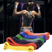 Banda De Resistencia De Látex Para Gimnasio Y Casa Equipo De Entrenamiento De Fuerza Con Anillo De Goma Ayudante De Ejercicios De Agarre - details 0