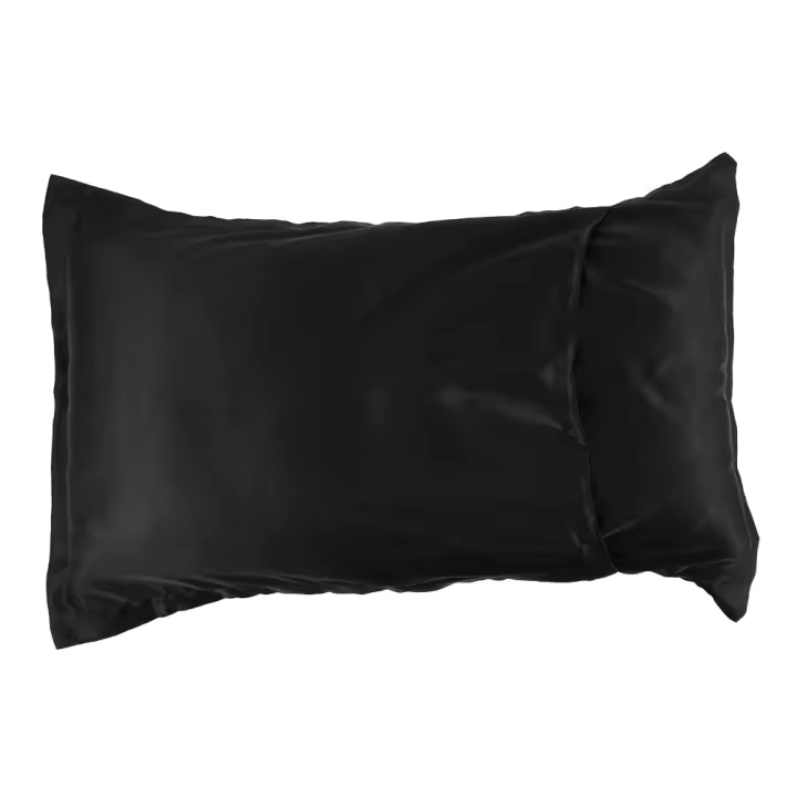 Funda De Almohada De Seda Mulberry 2Pcs Color Sólido Suave Cubierta De Cojín De Lujo Satén Para Decoración Hogar Y Hotel Funda De Almohada Adulto Saludable - 1