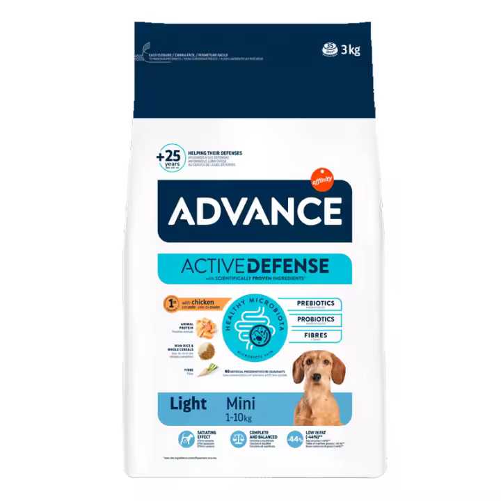 Advance Light Pienso para Perros de Razas Mini - 1