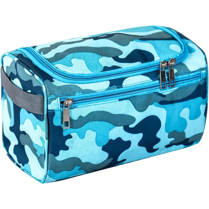 Neceser de viaje colgante para artículos de aseo, para gimnasio, ducha, lavado, afeitado, organizador de cosméticos de gran capacidad con asa para hombres y mujeres. - 1