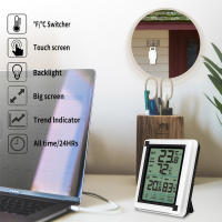 Estación Meteorológica Digital Inalámbrica Con Pantalla Táctil Sensor De Clima Exterior Y Luz De Fondo Termómetro Y Higrómetro Para Interior Y Exterior - details 4