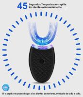 Cepillo De Dientes Eléctrico Portátil De Viaje De Alta Calidad Impermeable En Forma De U Para Adultos Y Niños Con Cepillo De Silicona De Alimentos - details 1