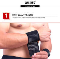 AOLIKES 1PCS Almohadilla De Tela Elástica De Algodón Para Mano Y Pies De Deporte Soporte De Muñeca Para Gimnasio Compresión Y Estabilización Para Tunnel Carpal - details 5