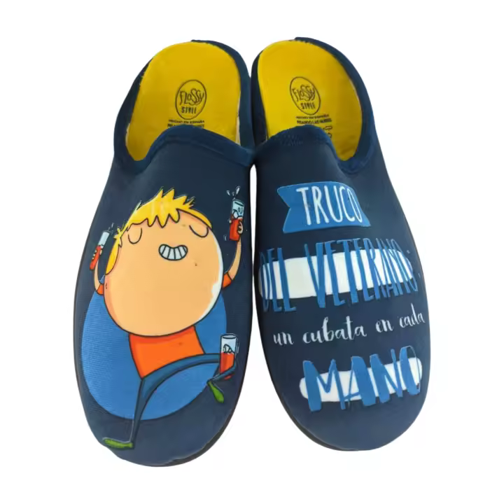 Zapatillas casa hombre Flossy 27-10 fabricadas en España plantilla extraíble, flexible, ligeras y gran confort. - 1