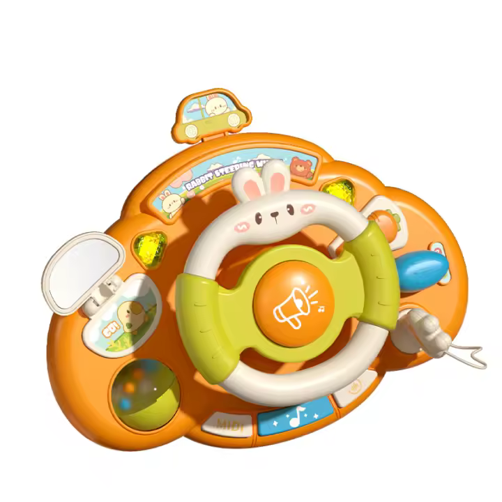 Juguete Educativo Para Bebé Con Volante De Simulación De Conducción Con Luz Y Sonido Juguete Musical Interactivo Para Niños - 1