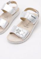 Geox J SANDAL COSTAREI GIRL  Sandalia Plana Niña Plateado - details 2