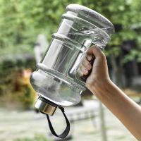 Botella De Agua Portátil De 2L PETG Gran Capacidad Para Ejercicio Y Deporte Con Mango Y Remojo Para Gimnasio Al Aire Libre - details 5