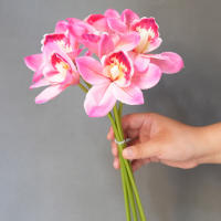 6pcs Vajillas De Orquídea Mariposa Para Decoración De Hogar Bodas Y Navidad Flores Artificiales Para Regalos De Christmas - details 3