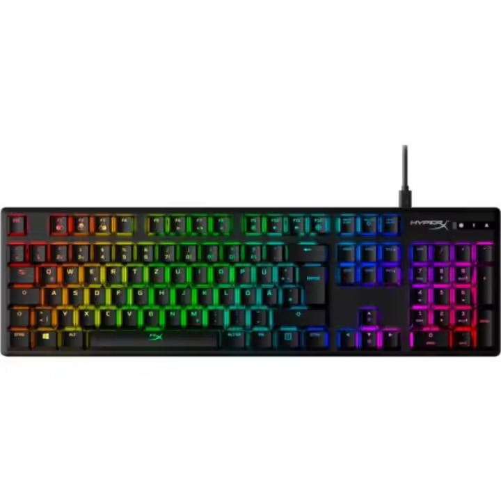 Teclado para juegos HyperX Alloy Origins (USB, alemán, con cable, anti-ghosting, negro) - 1