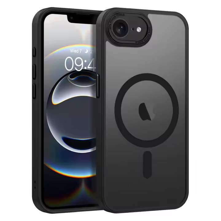 Funda magnética para iPhone 16e compatible con MagSafe, imán fuerte, cristal de cámara integrado, carga inalámbrica - 1