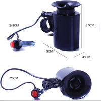 Bocina De Bicicleta Electrónica Negra Altavoz Sirena De Alarma Fuerte Sonido 6 Bikes Campana Ordinaria Para Vehículos - details 1