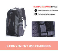Mochila clásica de viaje para hombre, bolsa impermeable para ordenador portátil, senderismo, mochila escolar deportiva, nailon, para exteriores - details 7