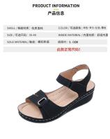 SP Sandalias de mujer de nuevo estil con Tacones de cuña, Suela Gruesa con Velcro, Talla big, sandalias de una Tira en stock, - details 4