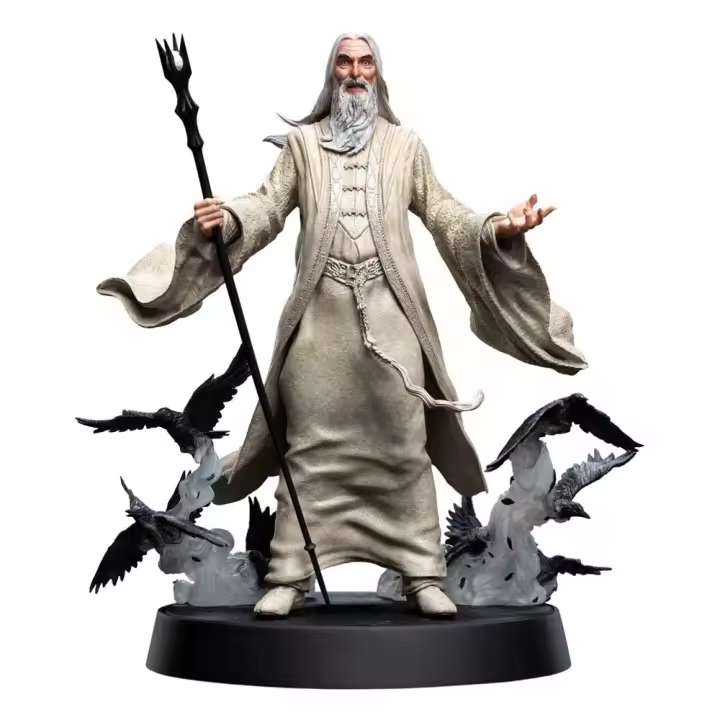 El señor de los anillos figures of fandom estatua pvc saruman the white 26 cm - 1