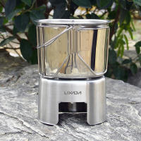 Juego De Cocina Para Camping Con Taza De Acero Inoxidable Y Olla Colgante Para Estufa De Madera Para Supervivencia Al Aire Libre Senderismo Picnic - details 15