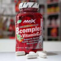 Amix Nutrition  - B-Complex 90 Cáp. - Complejo de vitaminas grupo B. Reforzado con Vitamina C. Apoyo completo al metabolismo energético. Protección antioxidante. Fortalece el sistema inmunológico. - details 0