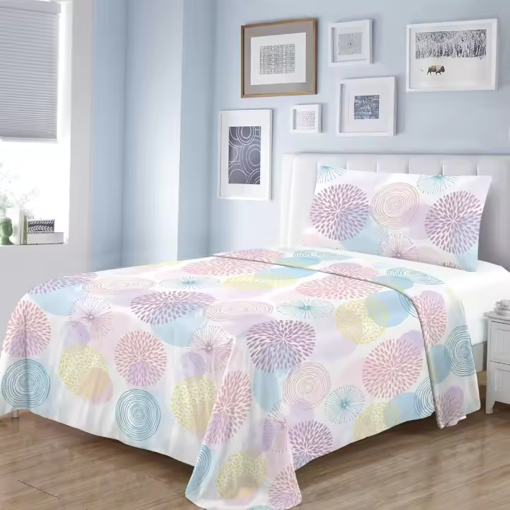 TODOBIEN STORE - Juego Sábana Cama 90,105,135,150,180- Juego de Sábanas para Cama 3 Piezas, Bajera Ajustable, Encimera, 1 Funda Almohada - 1