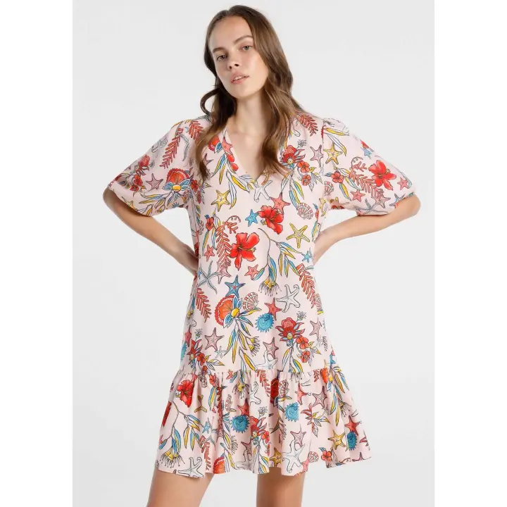 Lois Jeans - Vestido Viscosa Escote V Mujer - 1