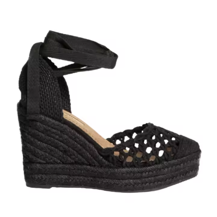 Corina plataforma valenciana con cuña para mujer m5387 color negro - 1