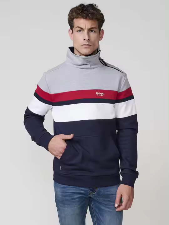 Koroshi Sudadera hombre cuello alto cremallera - 1