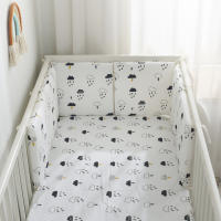 LALA - Ropa de Cama para Cuna de Bebe, ropa de Cama para recien nacidos, Valla anticolisión para Bebe, Algodón Puro, Nue, 30x30x6, Pieza Entra Lavada. - details 4