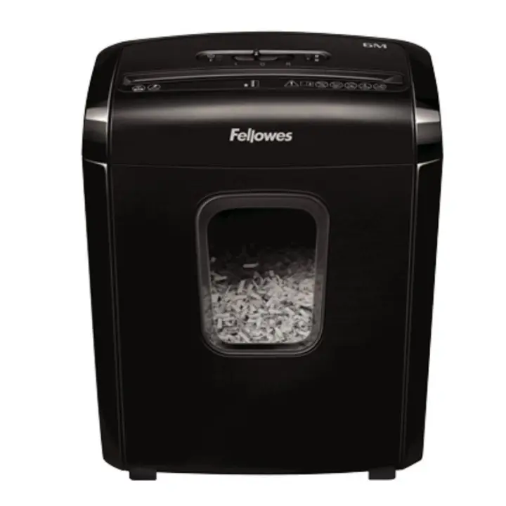 Destructora Fellowes 6M/ Minicorte de 4 x 12mm/ Negra - 1