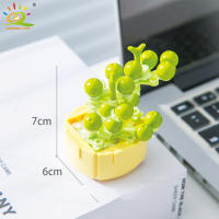 Bloques De Construcción HUIQIBAO MOC Con Plantas Succulentas Y Flor Eterna Jardín Bonsái Romántico Para Adultos Y Niños - details 11