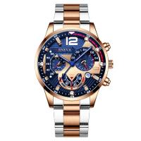 Reloj De Cuarzo Para Hombre GENEVA Creativo Con Seis Pines En Aleación De Acero Cadena De Reloj De Lujo Casual Fashion - details 7