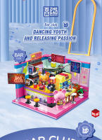 Mini Puzzle 3D De Calle Ciudad Con Café Tienda De Pelucas Y Salón De Belleza Bloques Creativos Para Decoración De Habitación Juguetes Para Niños Regalo De Cumpleaños Para Amigos - details 18