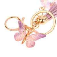 Llavero Con Letras De Lentejuelas A-Z Para Mujer Colgante De Mariposa Con Borla Llavero Inicial Para Bolso Y Coche Decoración Colgante De Bolsos - details 6