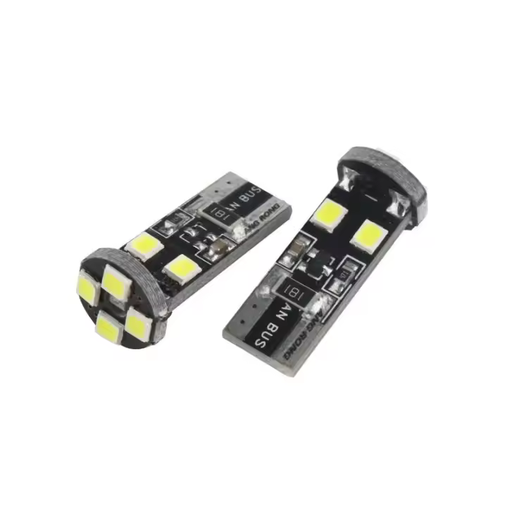Lámparas LED ANGRONG 10X T10 8 SMD 501 W5W XENON BLANCO CANBUS Para Luz Lateral Del Coche Error Free Compatible Con Varios Modelos - 1