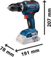 Bosch Professional 18V System GSB 18V-55 - Taladro percutor a batería (Brushless, 55 Nm, 2 baterías x 2.0 Ah, set 35 acc. impacto, en maletín) - details 6