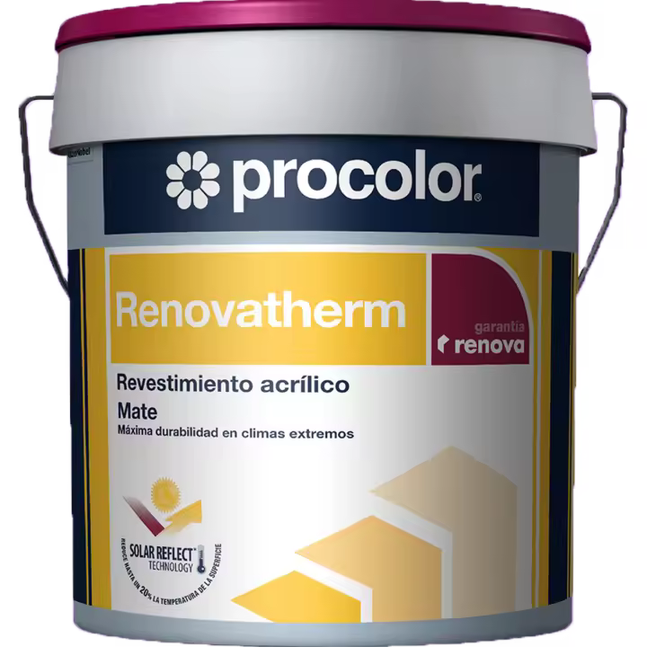 Procolor Renovatherm Revestimiento acrílico Blanco mate 4 Lt - 1