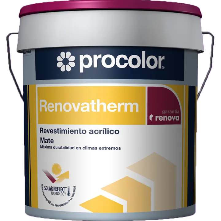 Procolor Renovatherm Revestimiento acrílico Blanco mate 4 Lt - 1