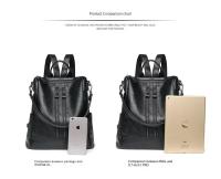 Nueva Mochila De Cuero Genuino Moda Para Mujeres Mochila De Viaje Casual De Cuero Suave Gran Capacidad De Almacenamiento Bolsa - details 5