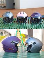 Casco De Motocicleta Eléctrica Universal Para Tres Cuartos Uso En Todas Las Estaciones Para Hombres Y Mujeres Estilo Mitad De Cabeza Material ABS Peso 900g - details 3