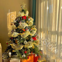 Cinta De Decoración Para Navidad 26cm 10 Yardas Dorada Y Plateada Mesh Para Arbol De Navidad Regalo De Boda DIY Xmas Tree Ribbon - details 6