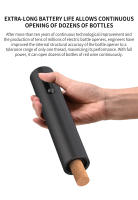 Abrepuertas Eléctrico Creativo Con Botones Circulares Minimalistas Y Estilizados Batería Seca Compacto Y Elegante Para Botellas De Vino - details 4