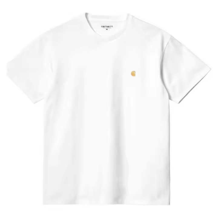 Camiseta de Manga Corta Carhartt WIP Chase para hombre en color blanco - 1