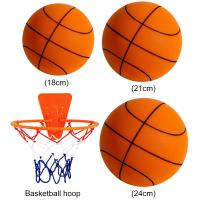 Baloncesto Silencioso Para Niños 18/21/24 Pulgadas Bola De Cuero Elástico Suave Para Interior Tamaño Pequeño Juguetes Deportivos - details 9