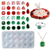 Molde De Silicona Para Joyería DIY En Forma De Corazón Para Cubiculación De Anillos Collares Y Uñas Con Cristal Epoxy Resina - details 5