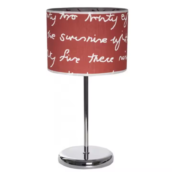 Lámpara de Mesa FABRILAMP Sobremesa Letters Rojo/Blanco 1xe14 43x20d - Diseño Moderno - 1