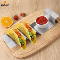 Soporte Para Tacos Leeseph En Acero Inoxidable Placa De Taco Con Vaso De Condimentos Para Fiesta En Casa Restaurante - details 1