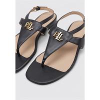 Ralph Lauren EVERLEY Sandalias Planas Mujer Negro - details 1