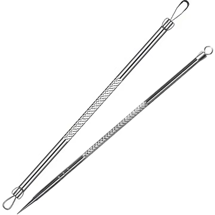 Herramienta De Tratamiento De Acné Teenitor 2 Piezas Extraedor De Puntos Negros Y Comedones De Grado Cirúrgico Para Limpieza Facial Y Nariz - 1