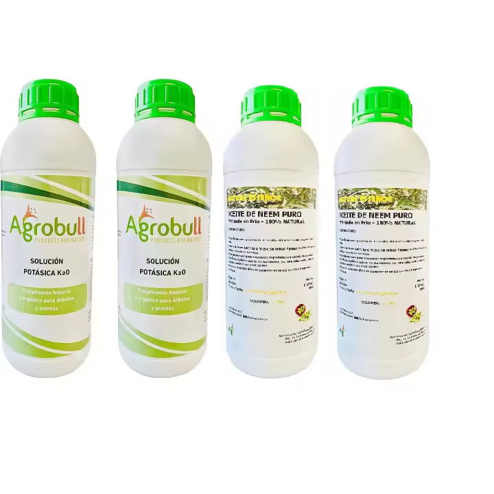 Agrobull® | Pack Aceite Neem (2L) + Jabón Potásico (2L) - 1